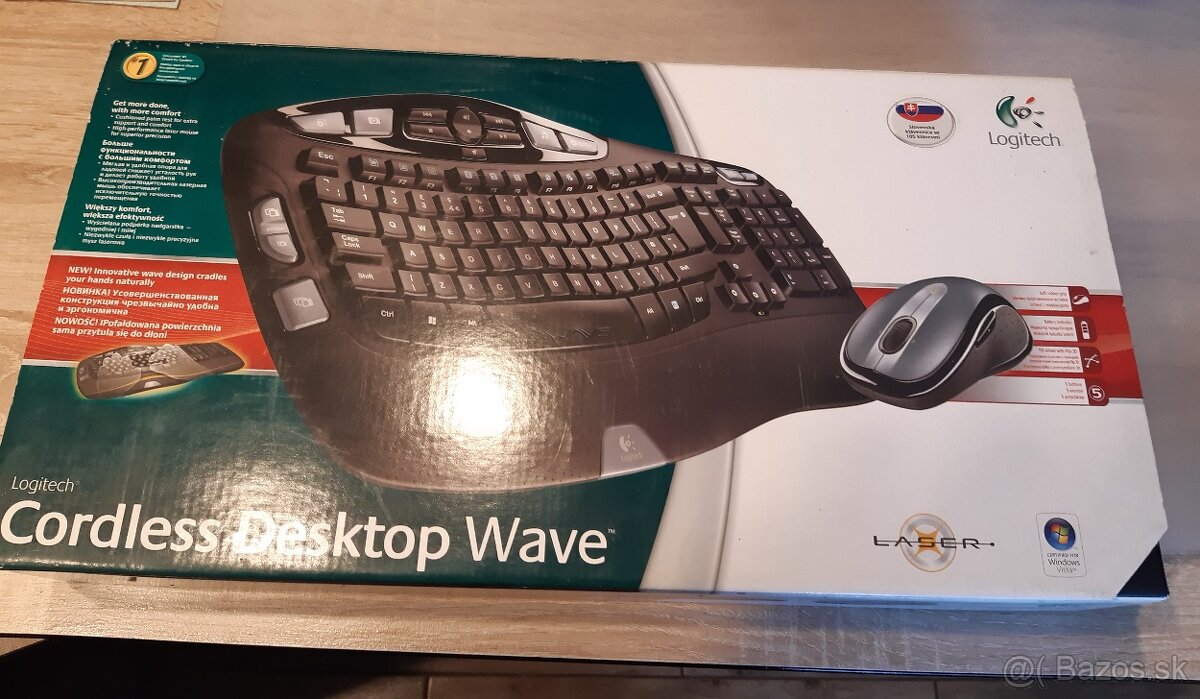 Predám SET Klávesnica Logitech WAVE Cordless SK