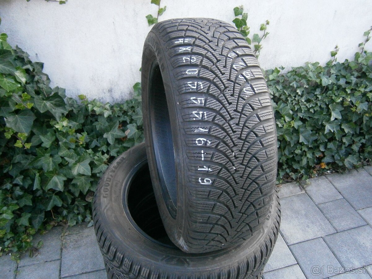 Predám 4x zimné pneu Goodyear 205/55 R16 91H