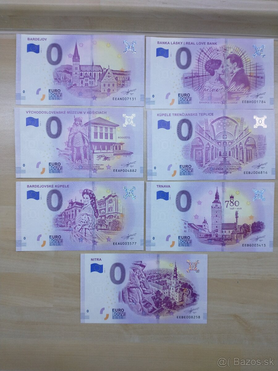 0€ Slovensko 2018, 2019, 2020  mix