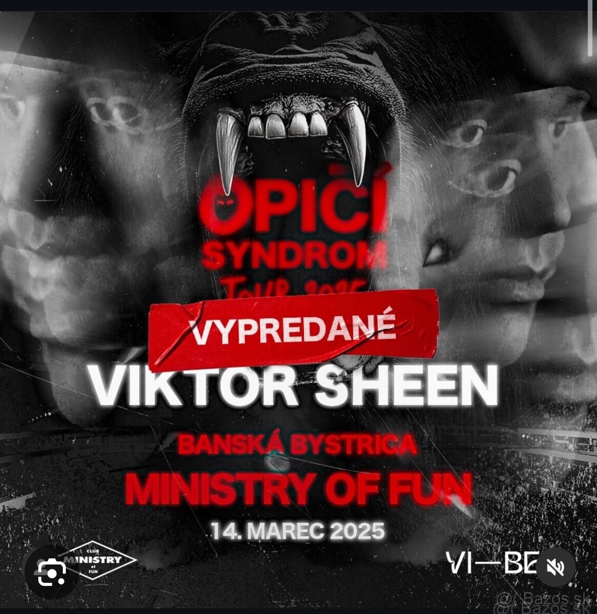 Kúpim VIP lístok na Viktora Sheena v BB