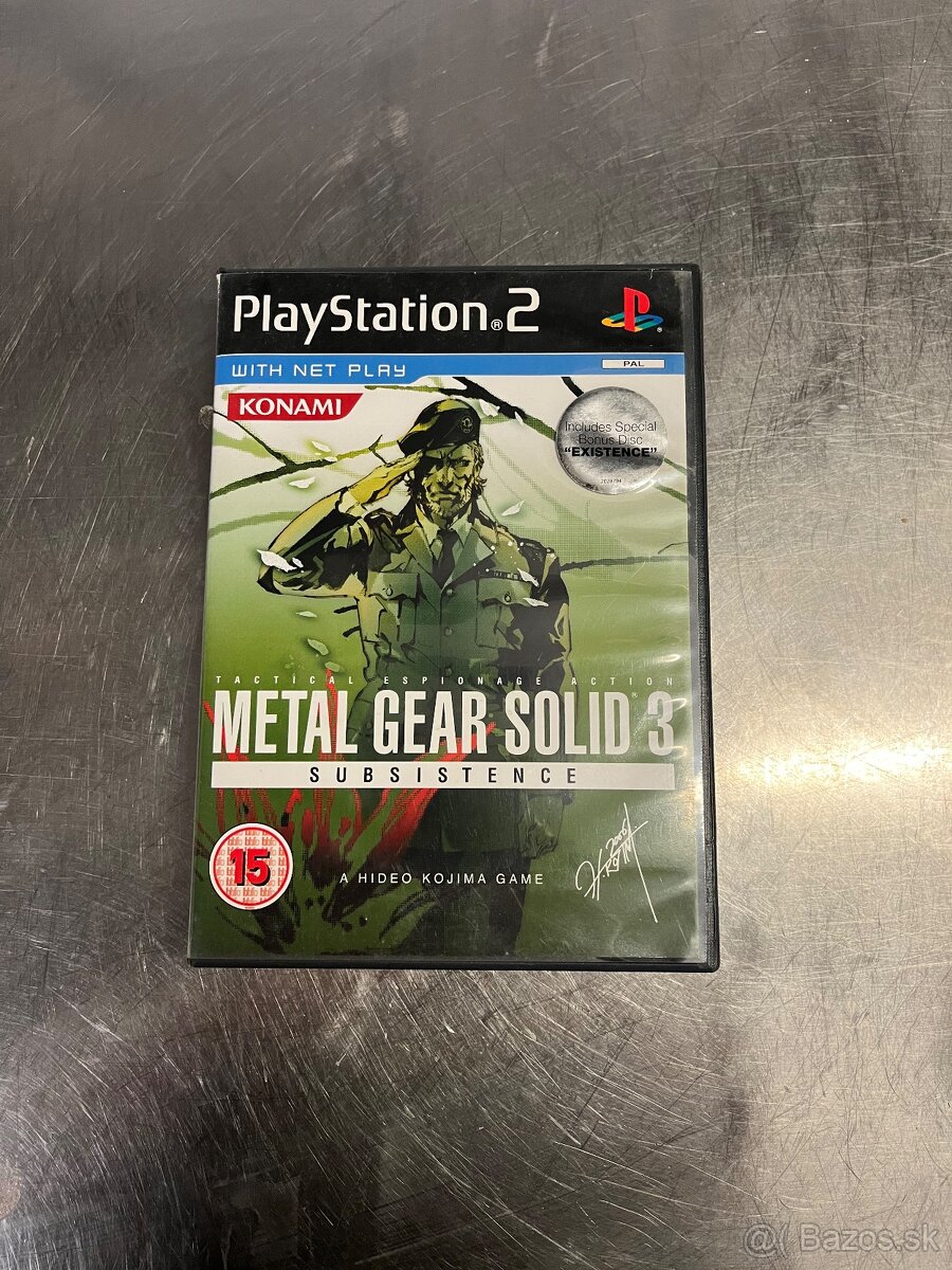 Metal Gear Solid 3 Subsistence PS2