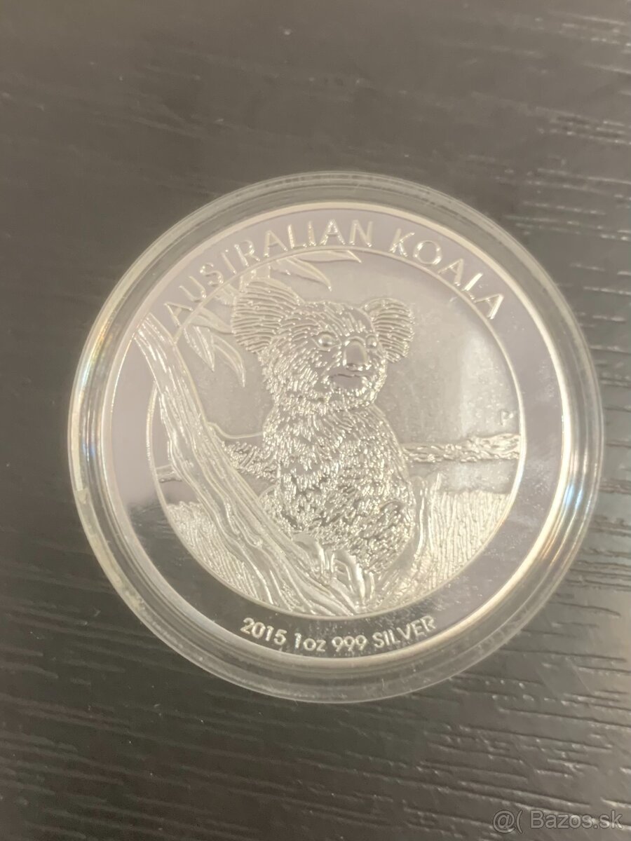 Strieborná minca 1 Oz Koala 2015