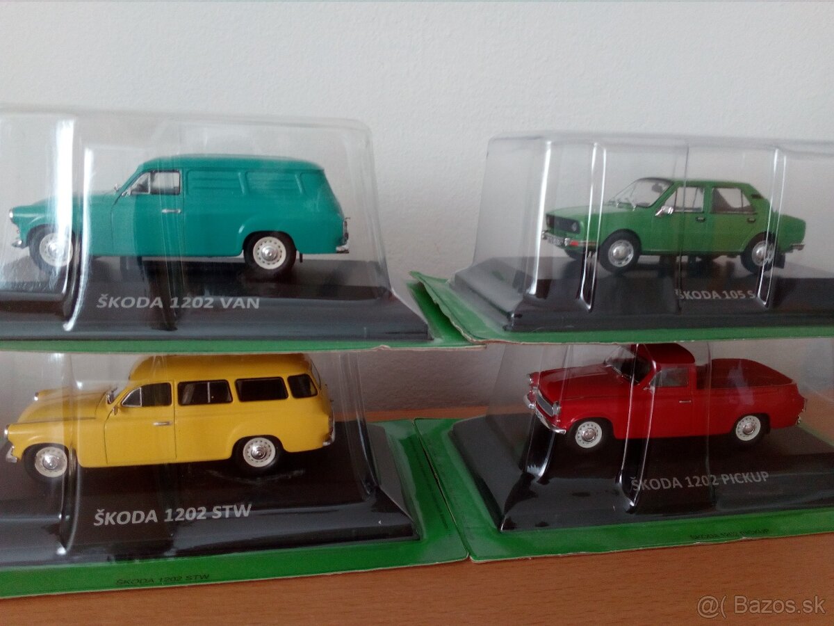 Predám modely škoda 1:43. cena za kus.