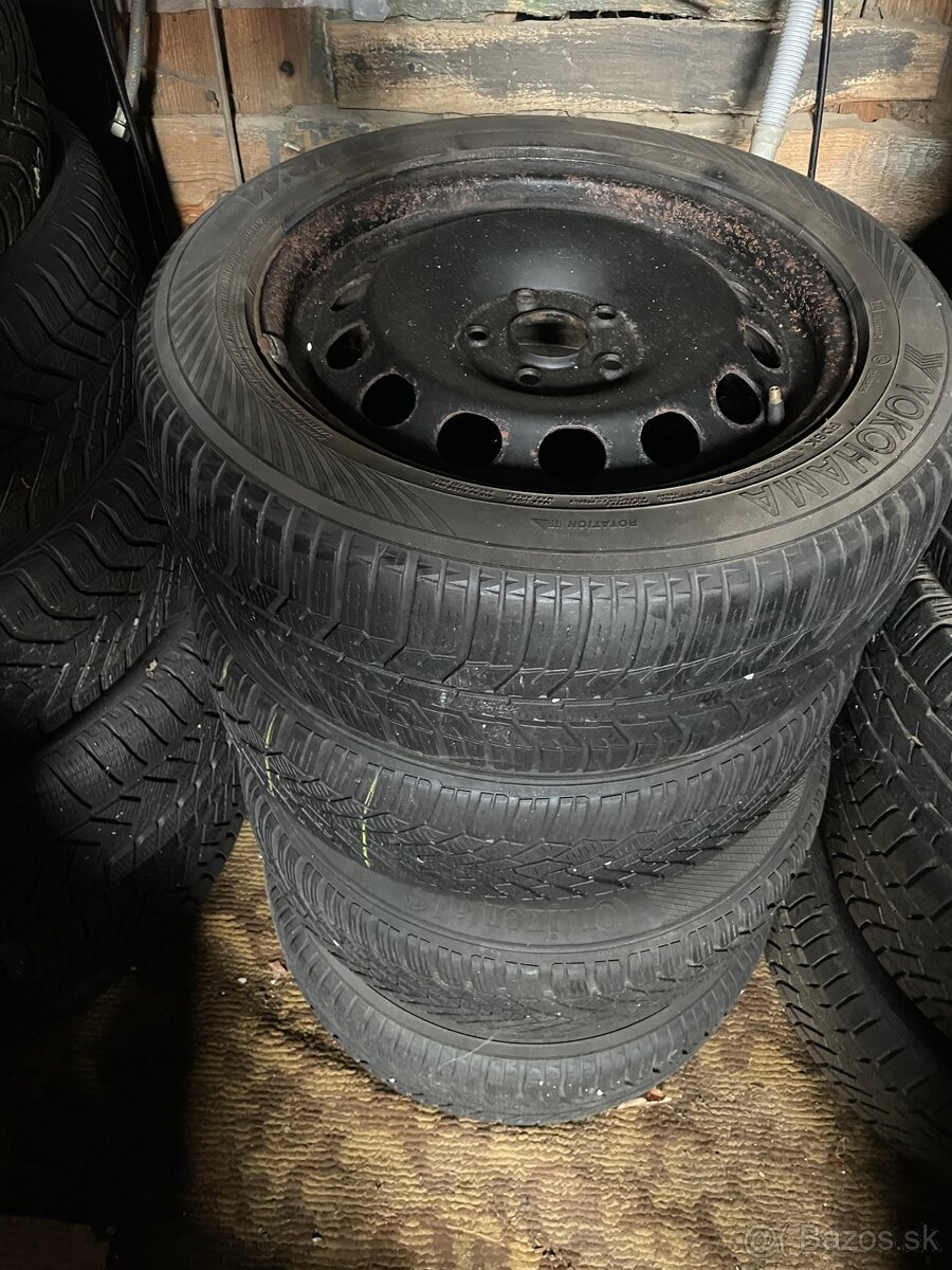 Predám zimné pneumatiky 205/55r16 na diskoch 5x112 r16