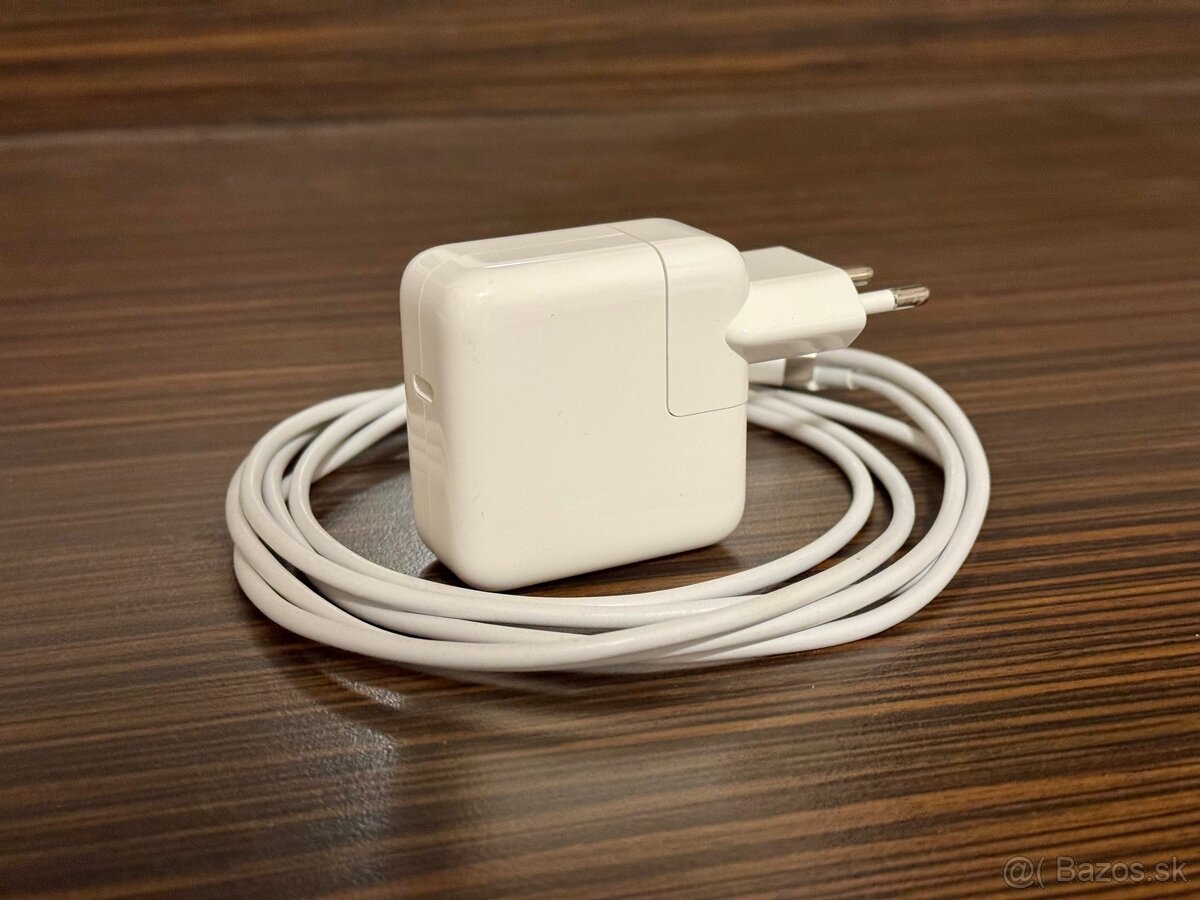 MacBook ORIGINÁLNA nabíjačka 30W + USB C kábel od pre Apple