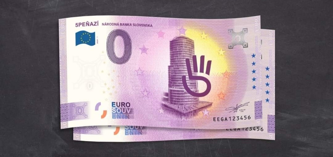 0 eur bankovka 5 peňazí