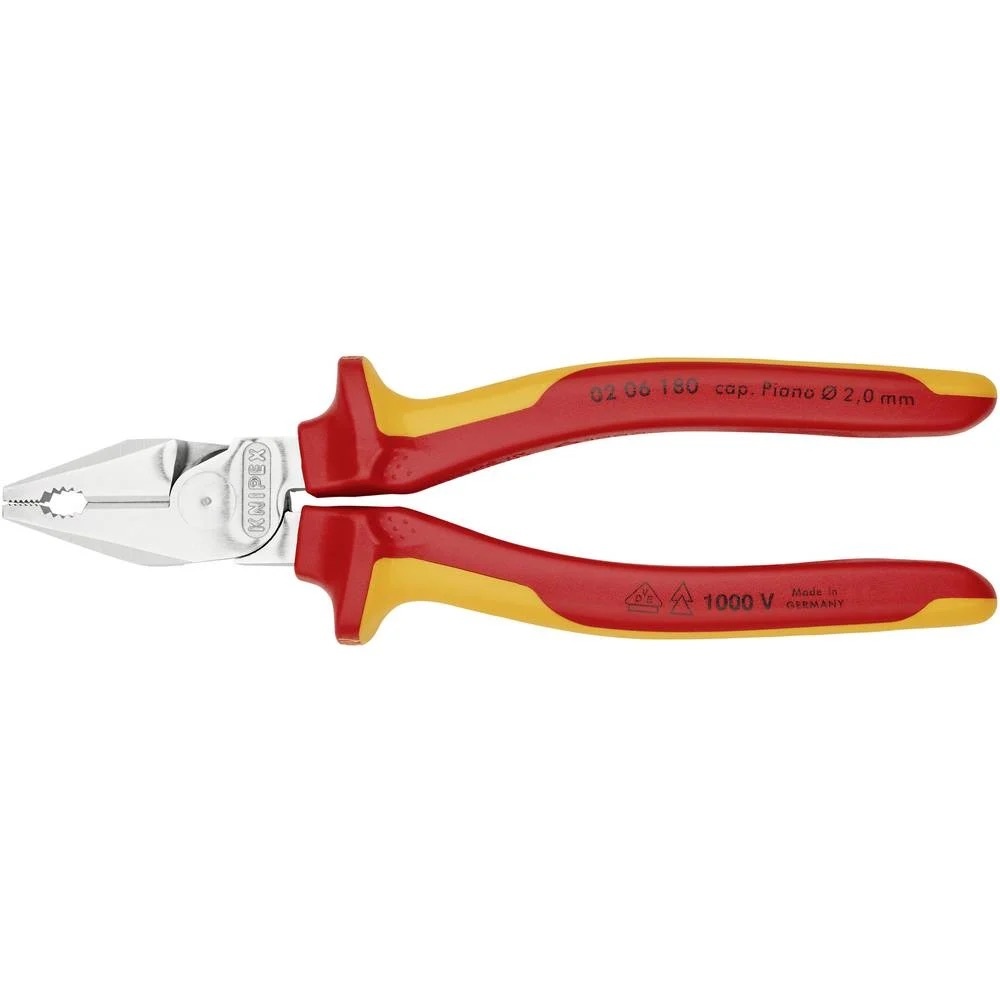 KNIPEX 02 06 180 VDE silové kombinované kliešte, 180 mm