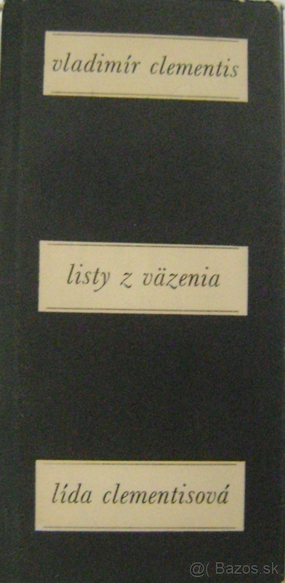 VLADIMÍR CLEMENTIS:"LISTY Z VÂZENIA"