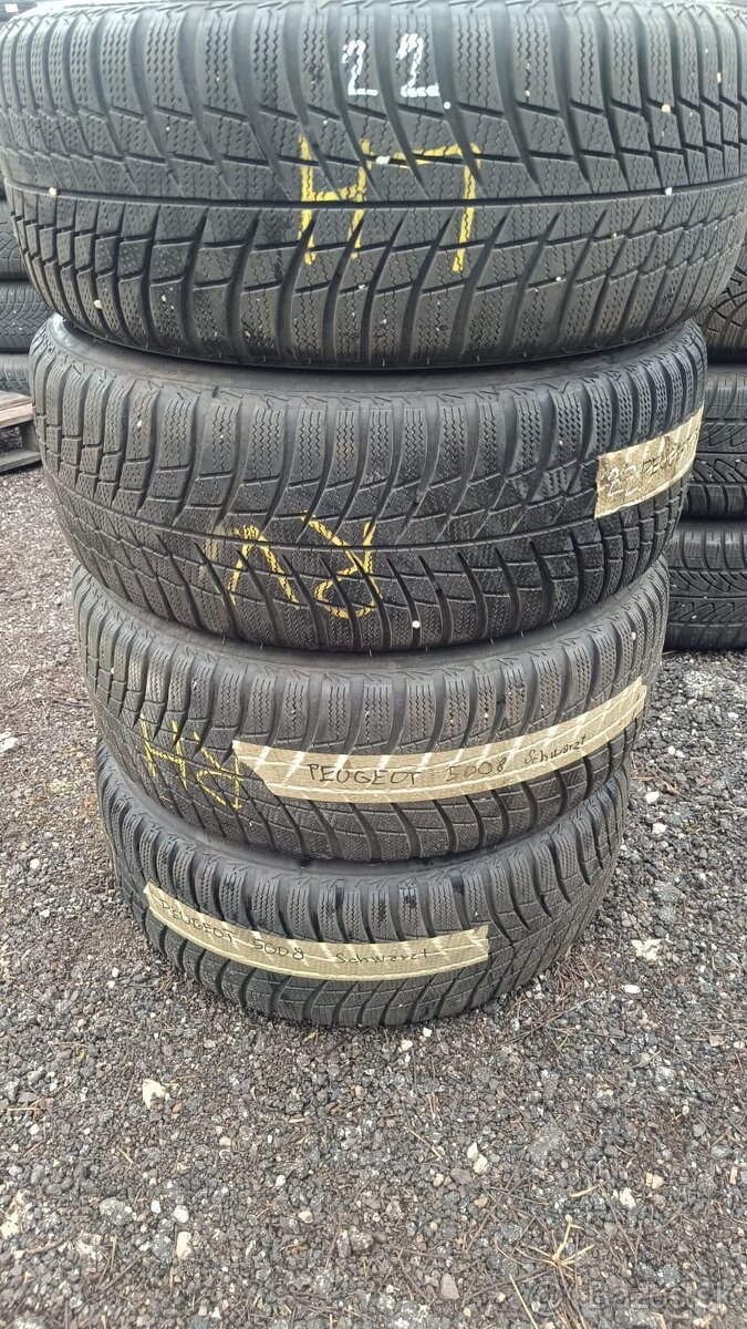 sada plechových diskov16 4x108 s pneu Bridgestone 215/55 R15