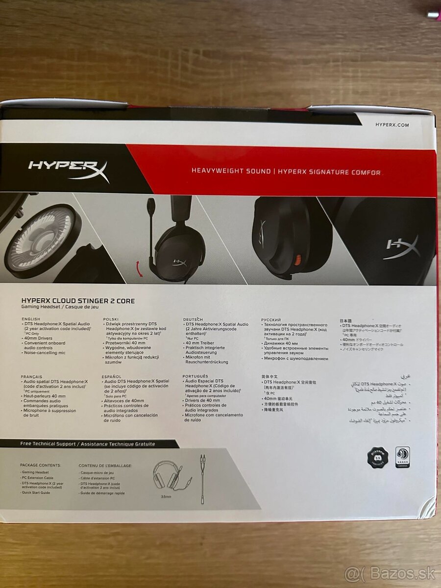 Herné slúchadlá Hyperx Cloud Stinger 2 Core DTS X