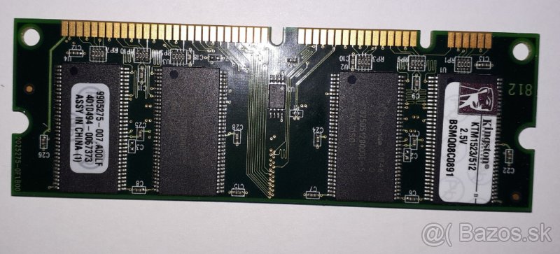 100 PIN DDR 333 SODIMM 512MB pre tlačiarne