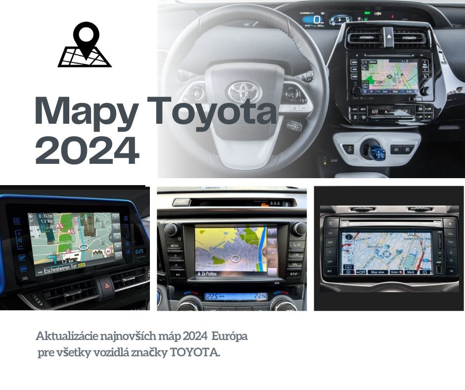 Aktualizácia navigacie Toyota mapy 2024 verzia 2. NEW