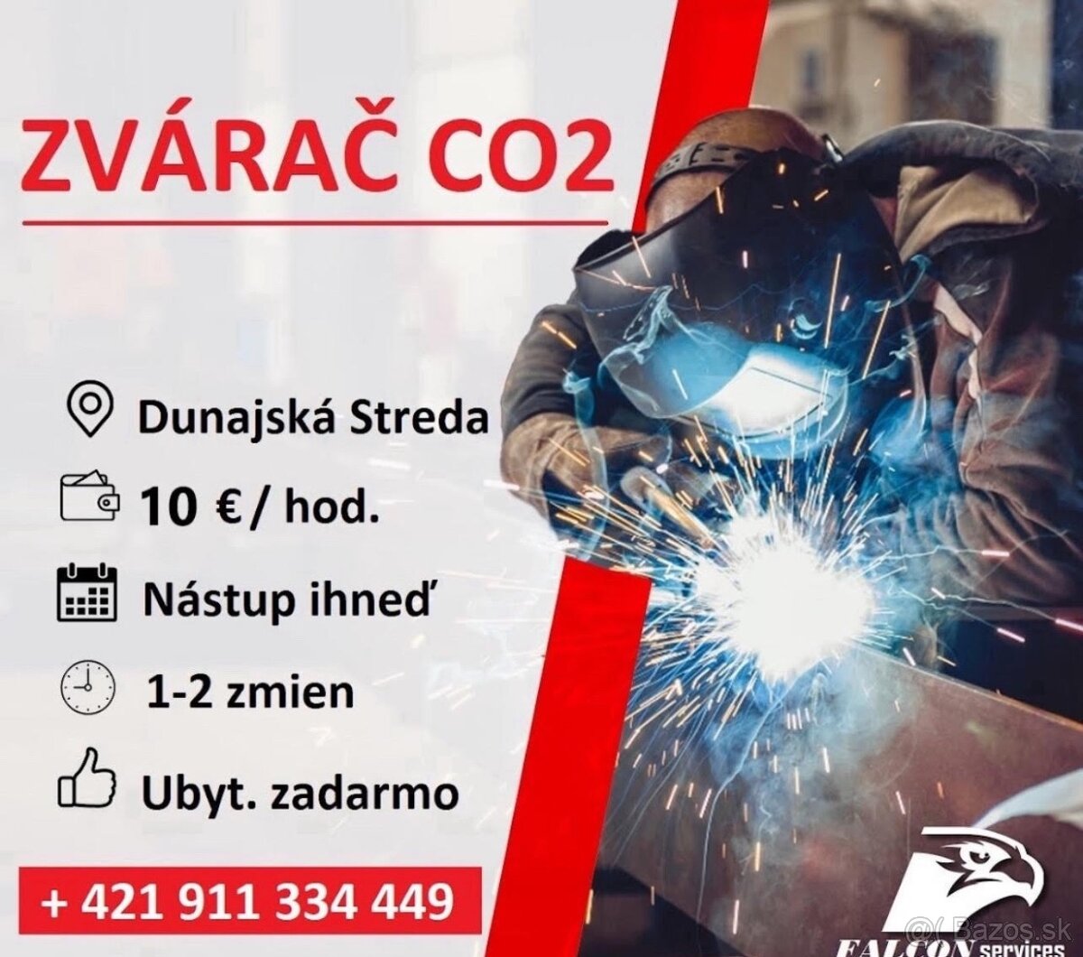 ❗️HĽADÁME ZVÁRAČOV CO2 - S UBYTOVANÍM❗️