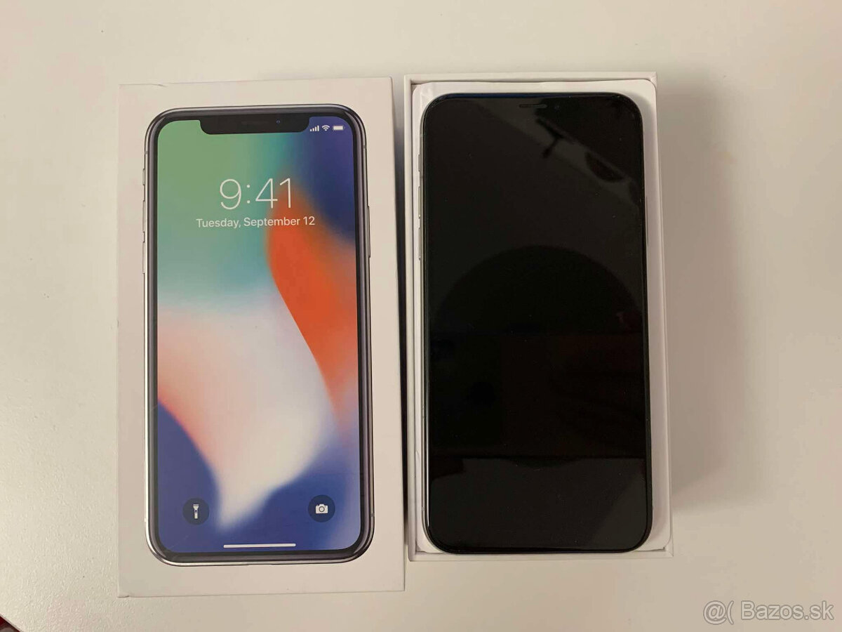 iPhone X 64GB - Silver (strieborný) - Vianoce