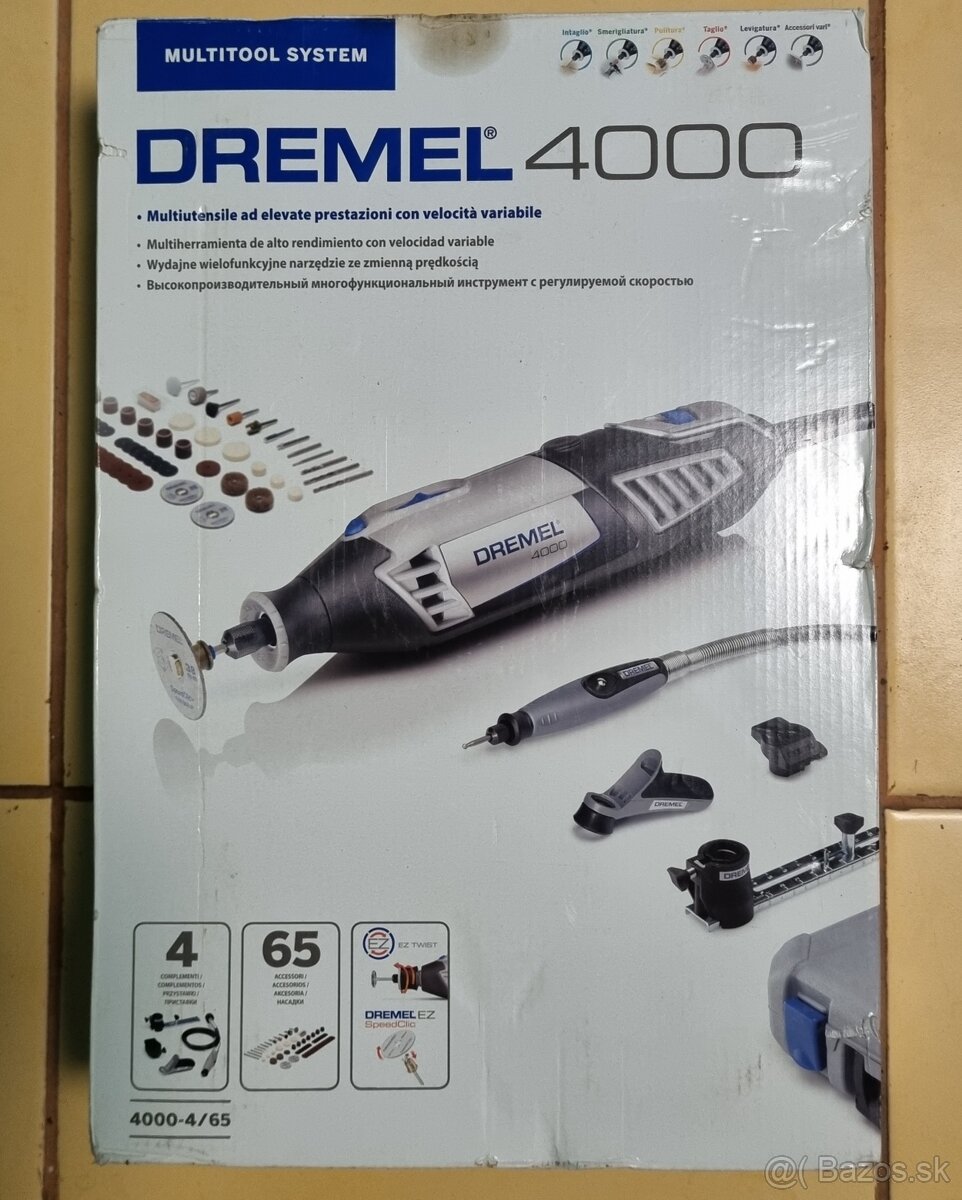 Predám nepoužité multifunkčné náradie Dremel 4000 - 4 / 65