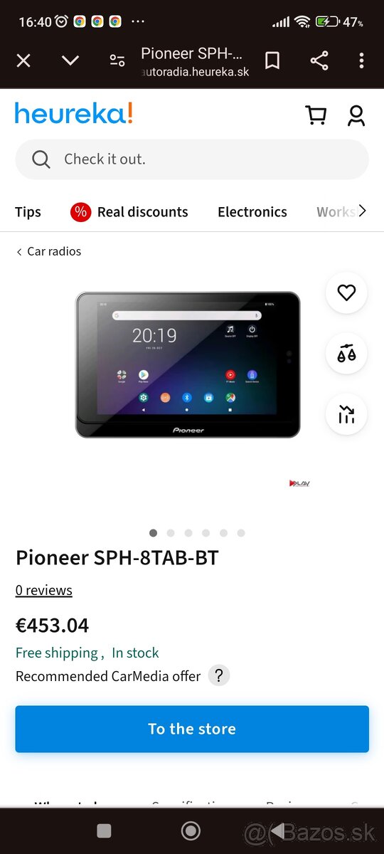 Pioneer android autoradio