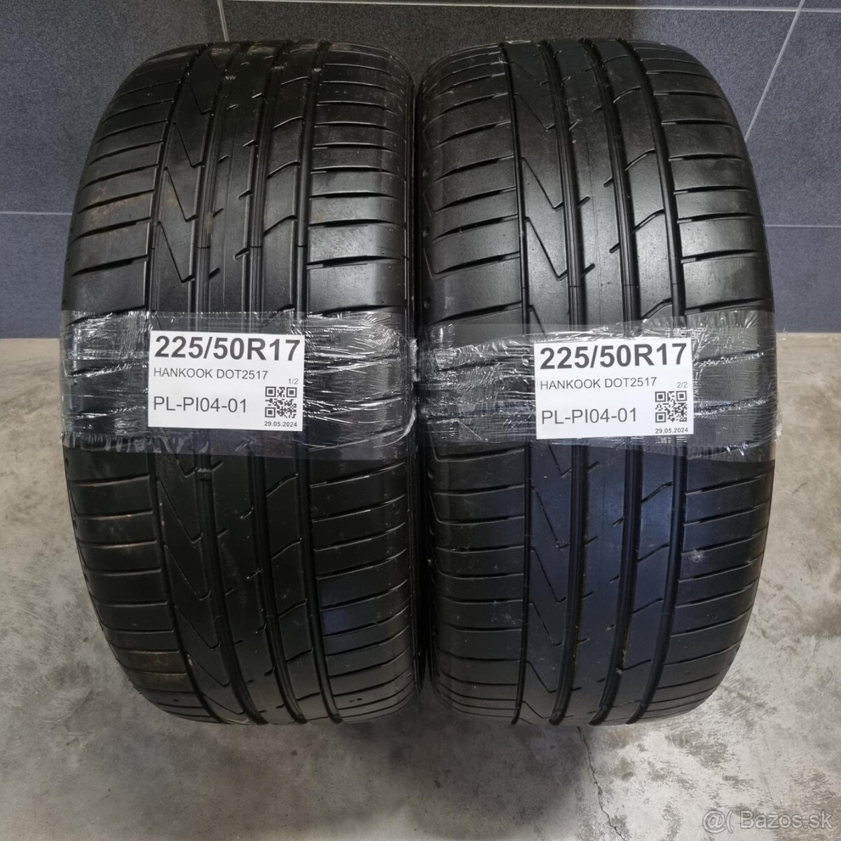 Letné pneumatiky 225/50 R17 HANKOOK DOT2517