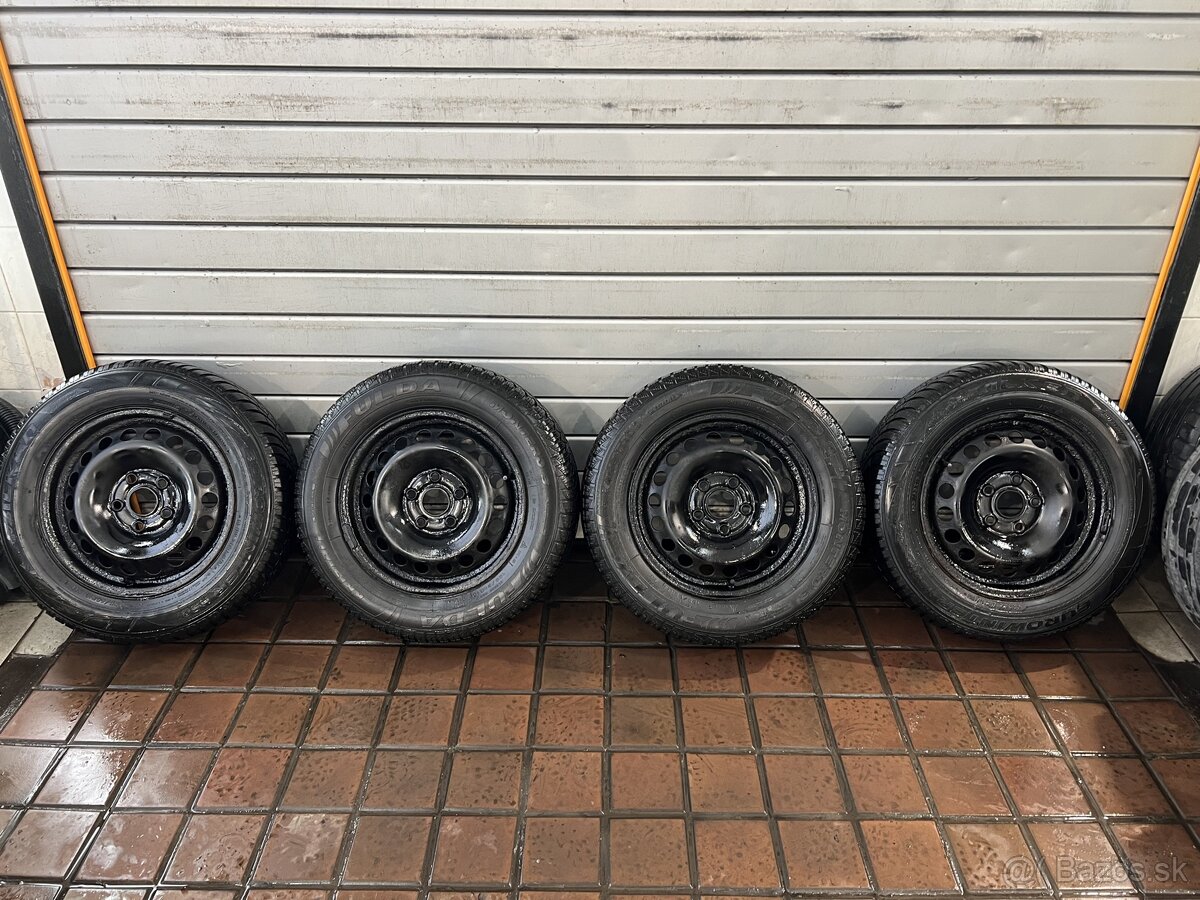 Plechové Disky R15 + zimné pneu Falken
