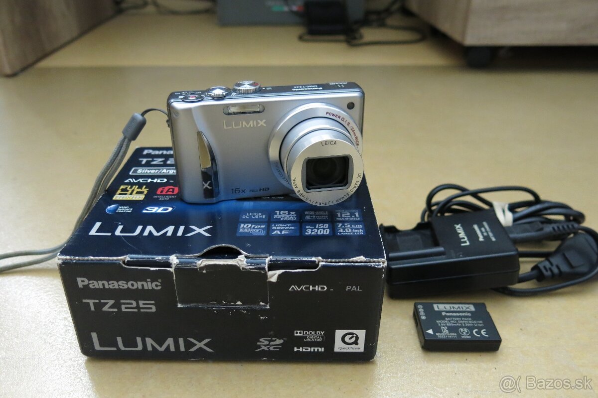 Predám málo používaný fotoapárat Panasonic Lumix TZ25+ TZ8