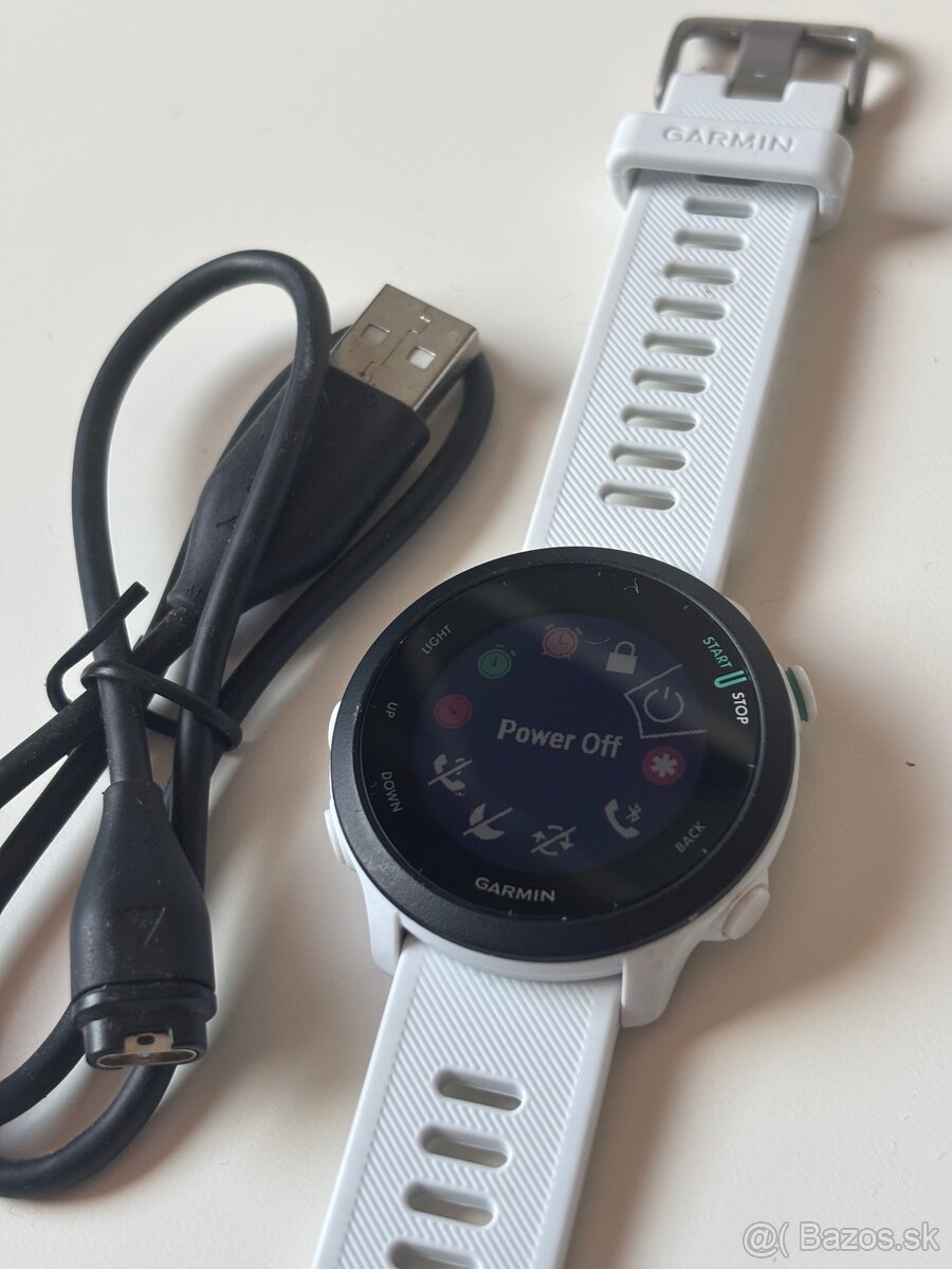 Garmin Forerunner 55, Bielej farby