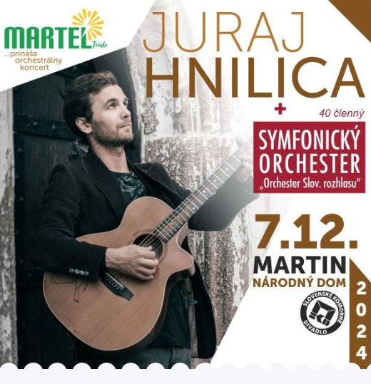 Predám 2 lístky na koncert JURAJ HNILICA, Martin