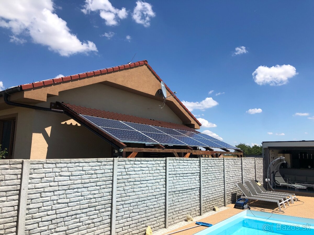 FOTOVOLTAIKA FVE 2,45kWp 6kWh Lifepo 10 FV panelov  Lifepo