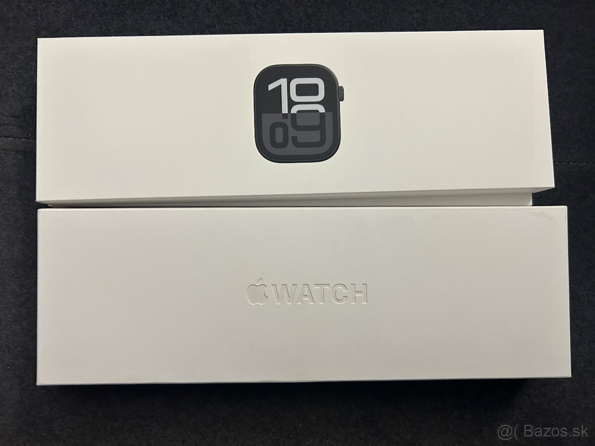 Apple Watch 10 42mm cellular jet black  - nové