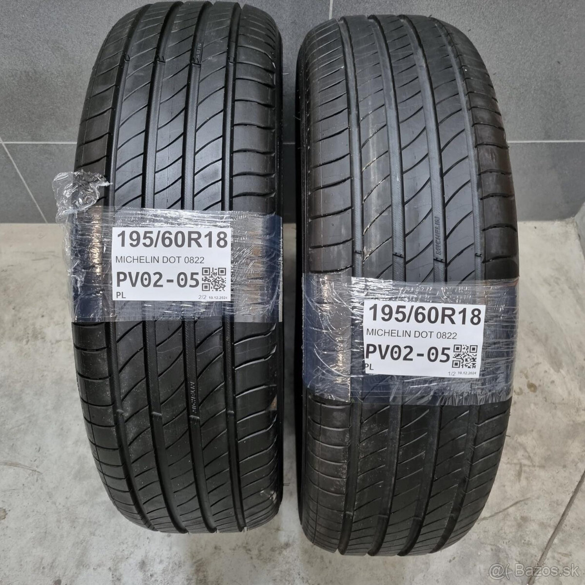 Letné pneumatiky 195/60 R18 MICHELIN DOT0822