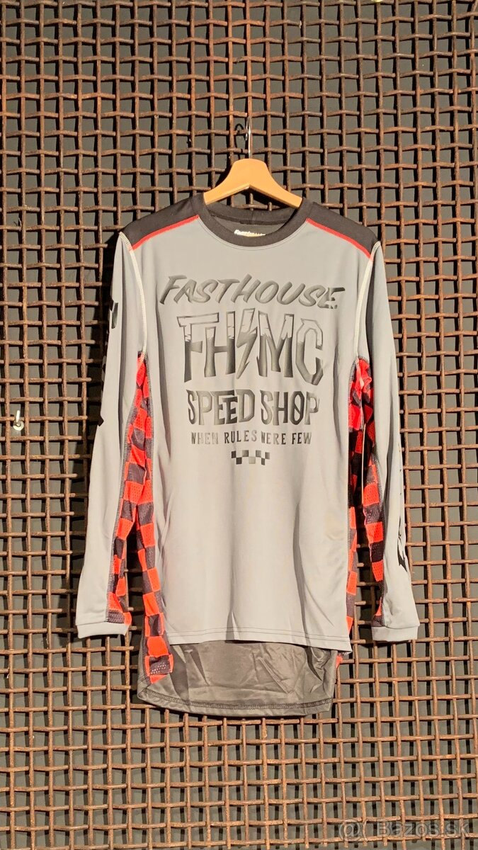 Dres Fasthouse Grindhouse Brute Jersey - Gray/Black