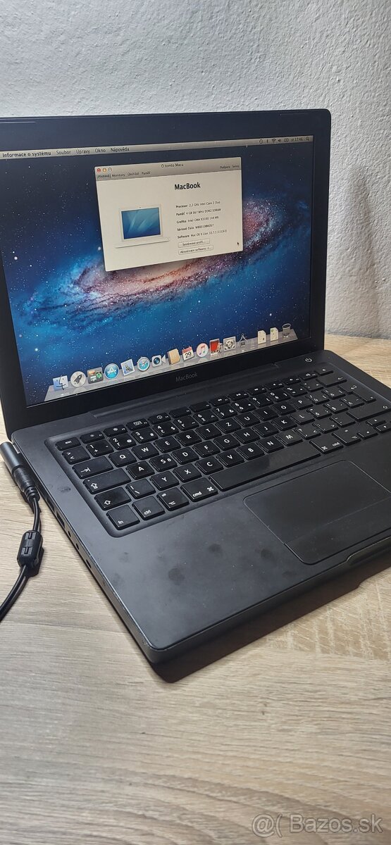 Macbook 2007 intel 2x2.2Ghz,4GBRAM,320GBHDD,webka,BT