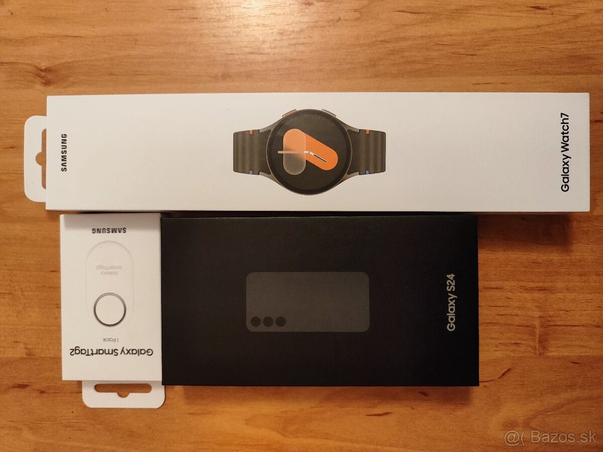 Samsung Galaxy S24,128gb a hodinky Watch 7