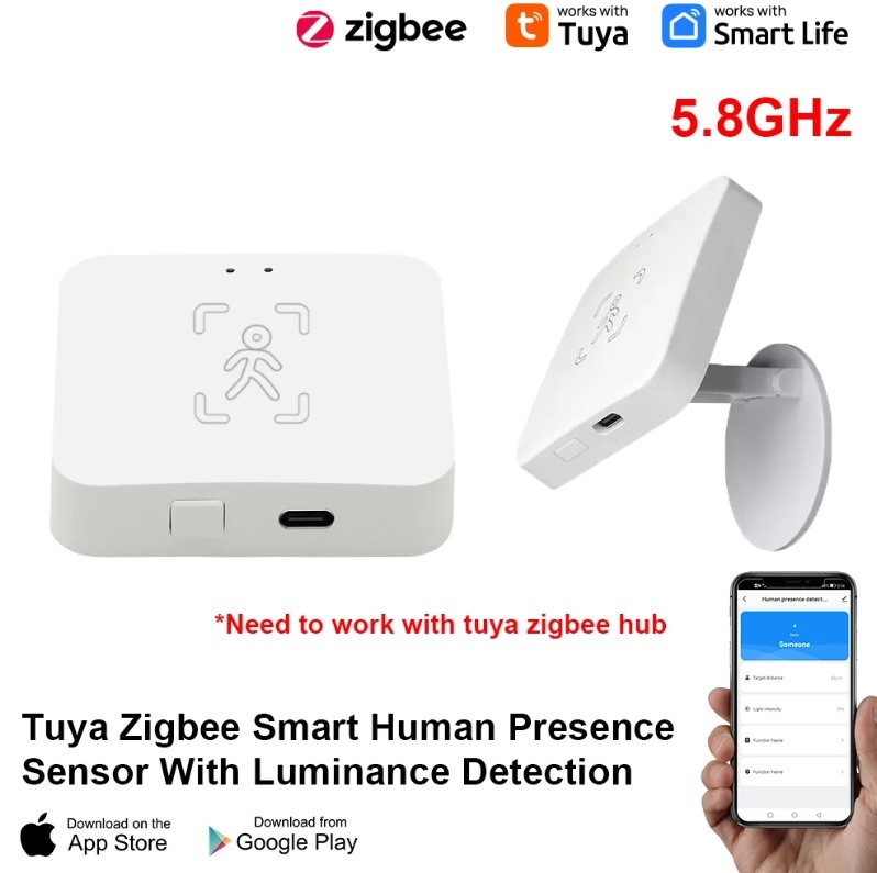 Zigbee human presence tuya MmWave Radar