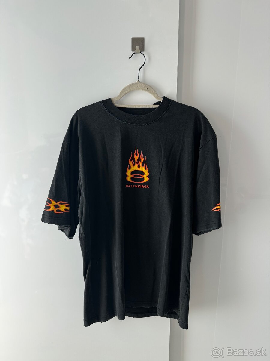 Balenciaga fire tee