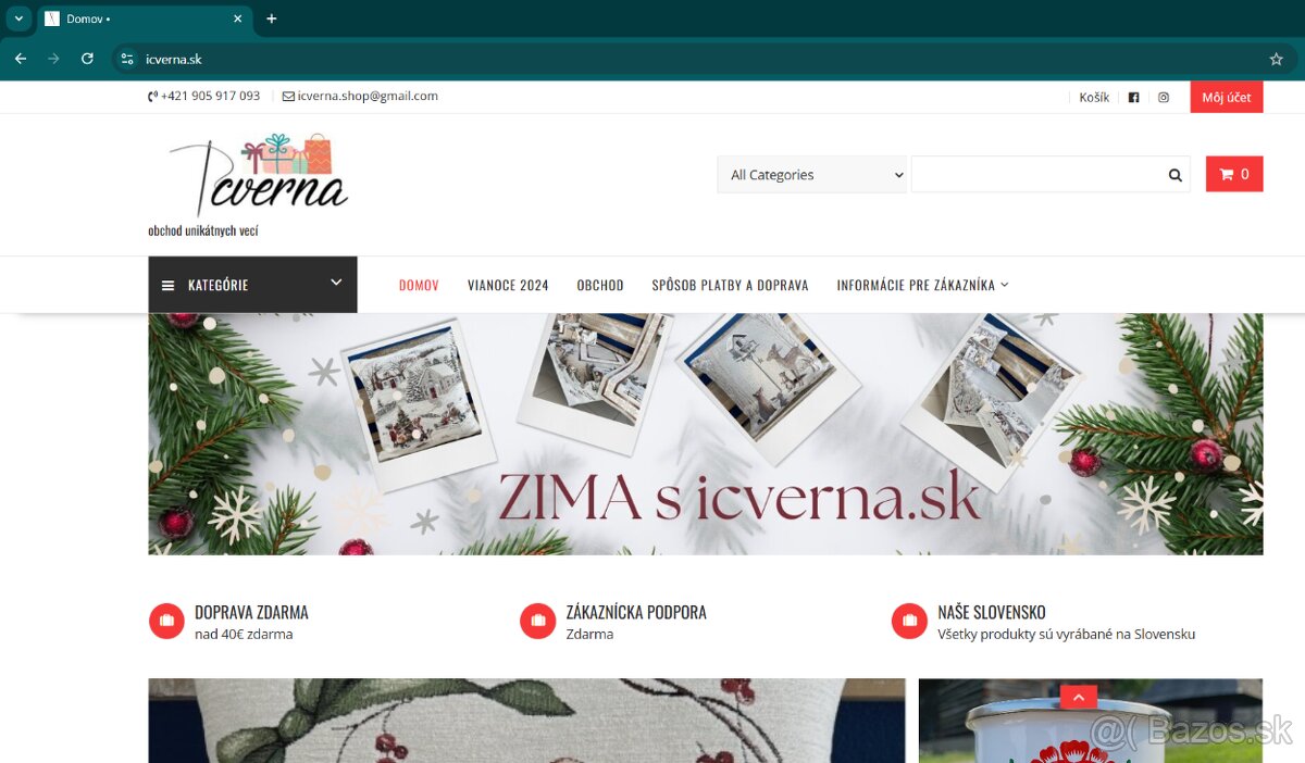 Predám zabehnutý e-shop