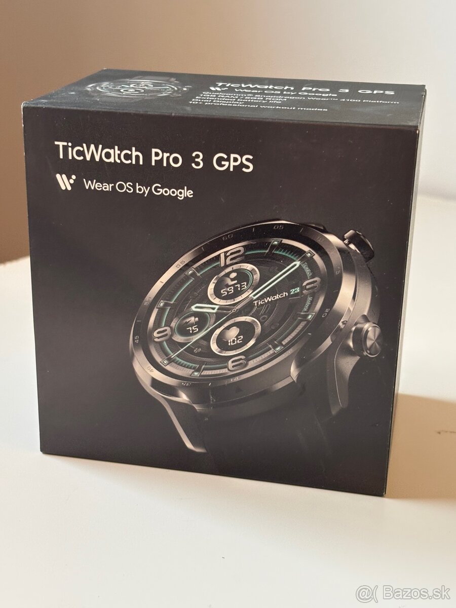 Mobvoi Ticwatch Pro 3 GPS čiernej farby