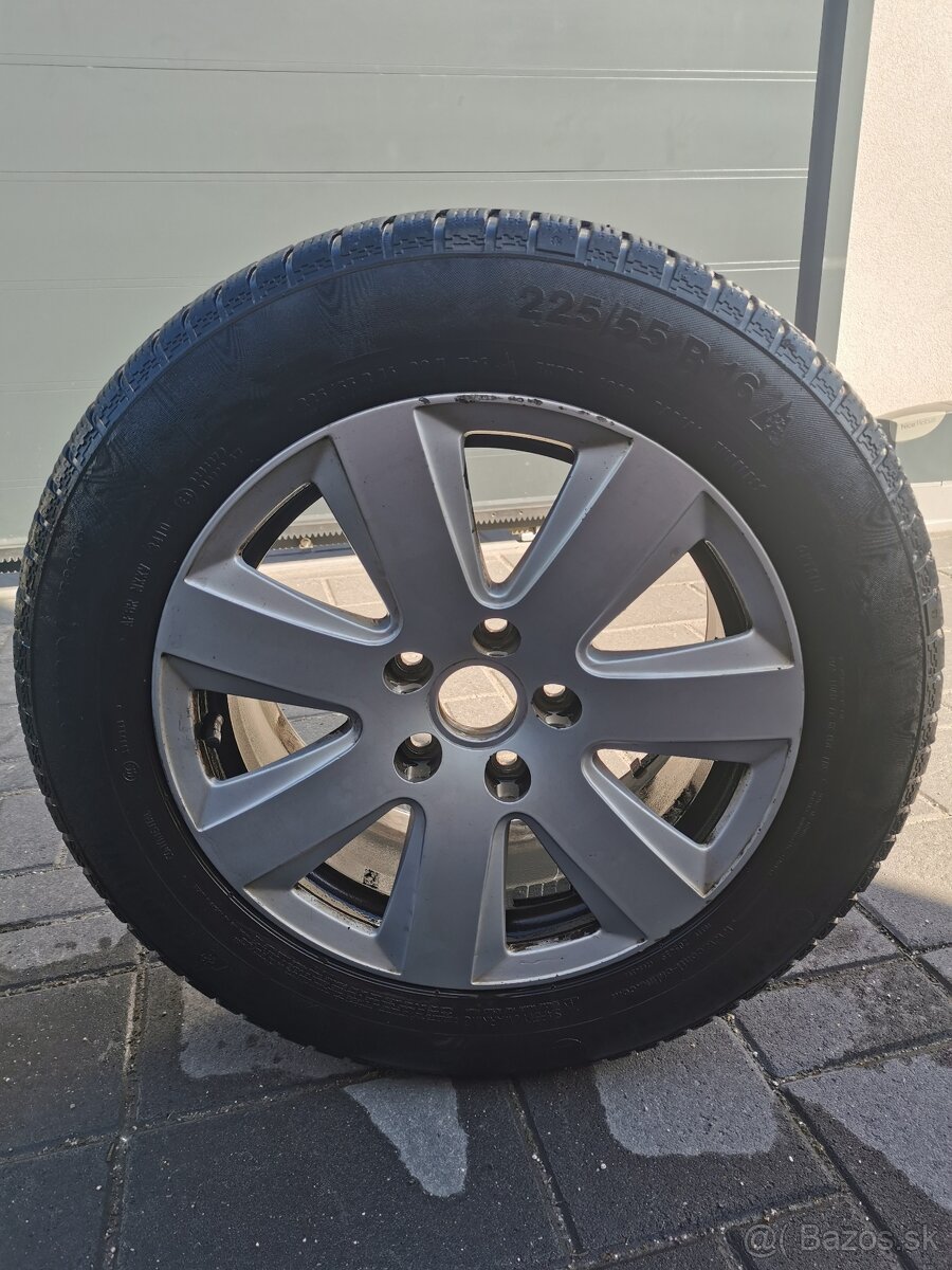 Predam 16" ALU 5x112 AUDI, + zimne pneu 225/55 r16