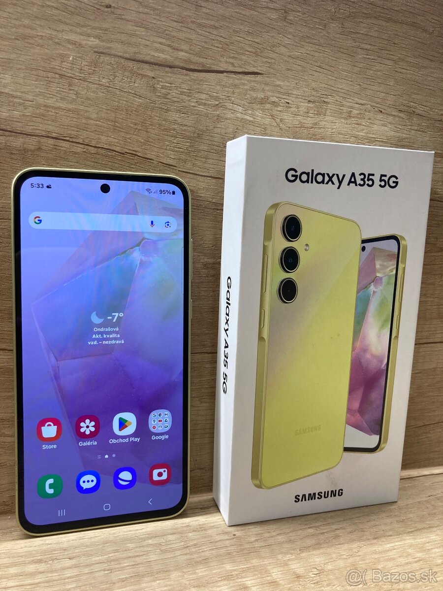 Samsung Galaxy A35 5G, 128gb, Awesome Lemon, PREDÁM-VYMENÍM