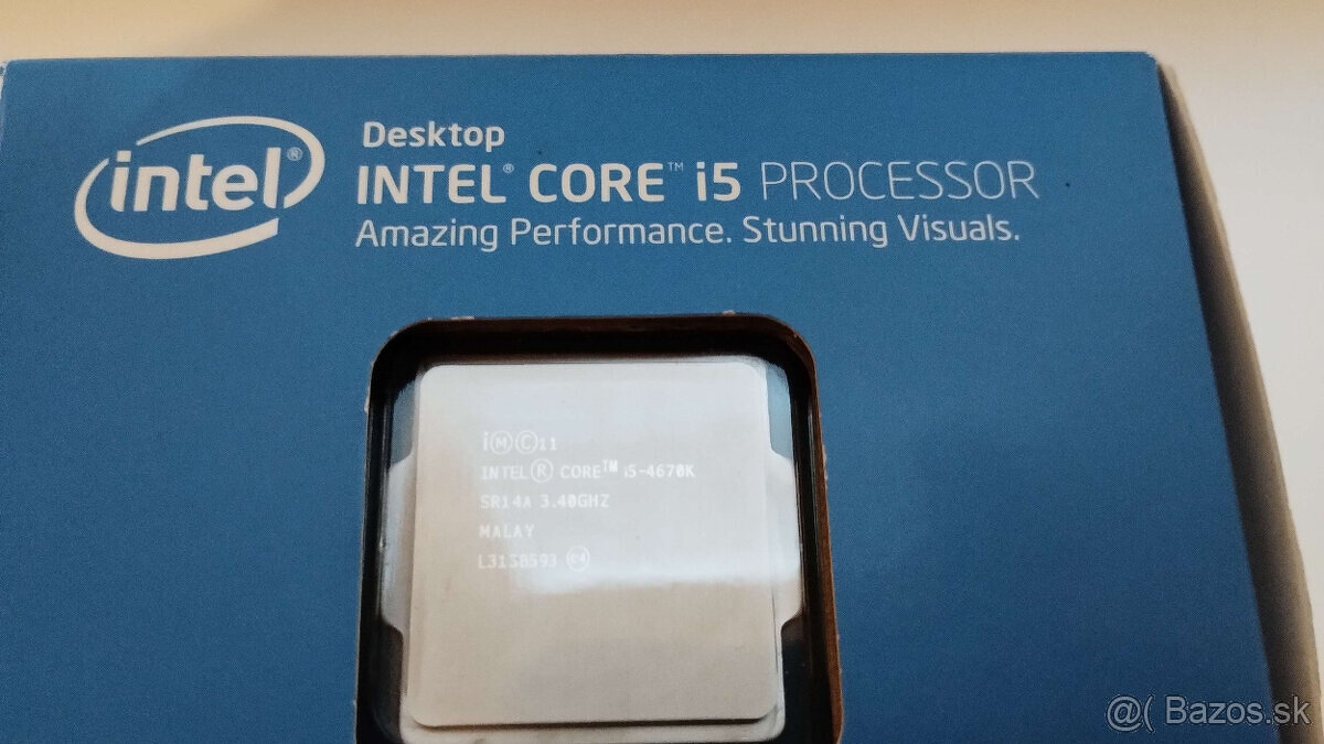 Intel CPU Processor i5 4670K, 4jadro, 1150 socket