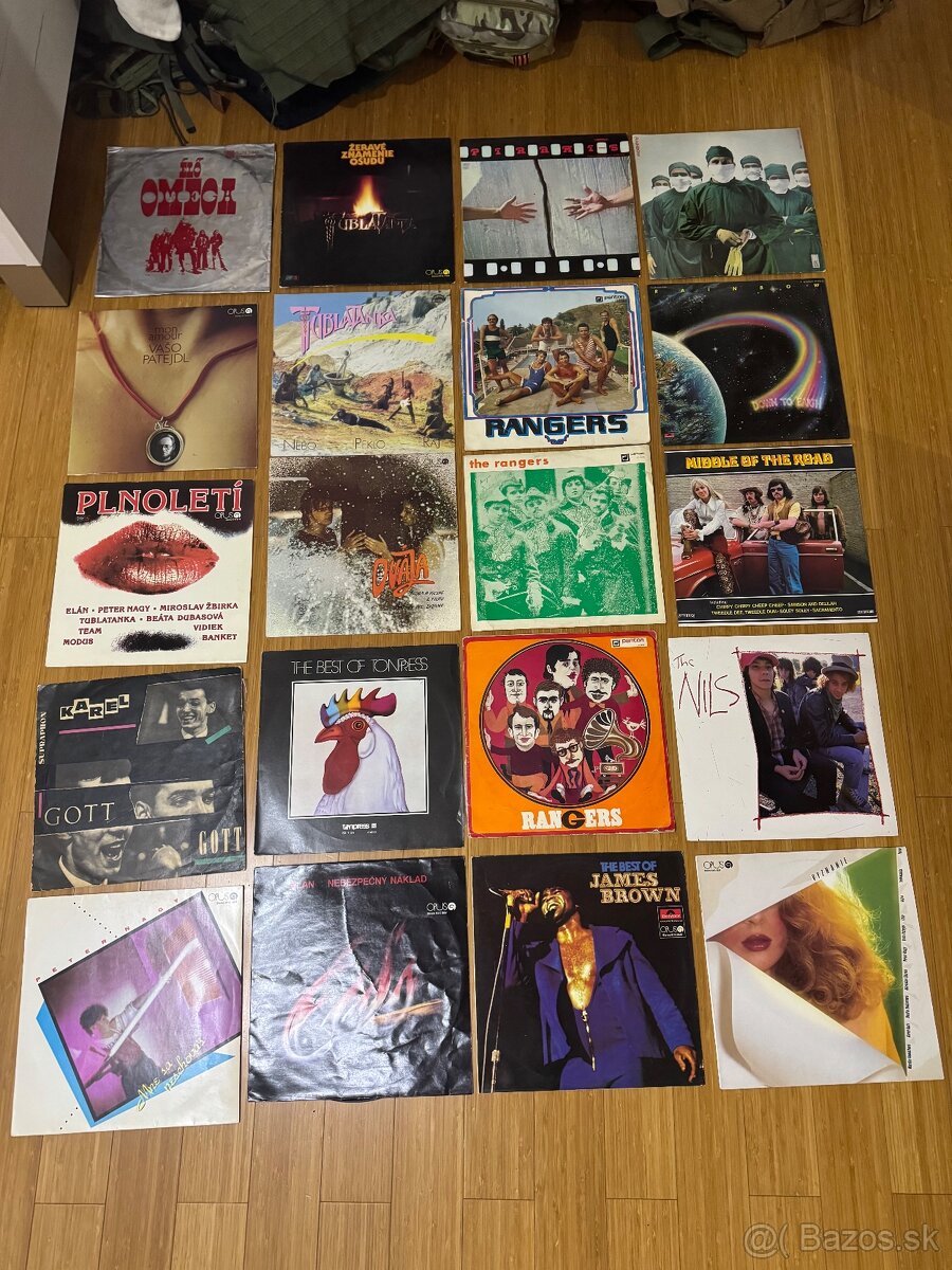 Zbierka Vinyl platní 20 kusov Rainbow, Tublatanka, RANGERS…