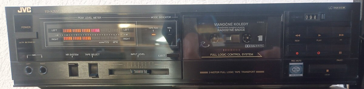 MC prehrávač JVC TD-X202 Stereo Casette Deck