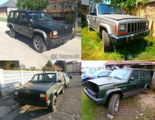 JEEP CHEROKEE XJ, WJ, ZJ -náhradné diely