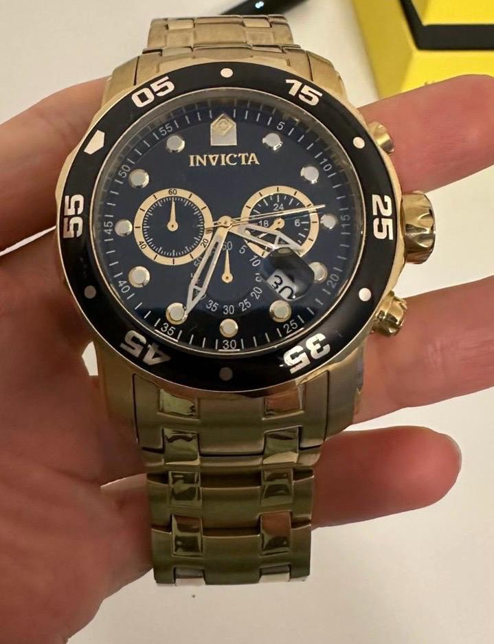 Invicta Pánske hodinky Pro Diver IN0072 zlaté