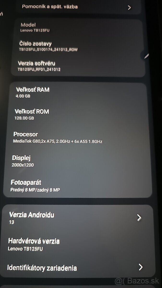 Predám tablet Lenovo