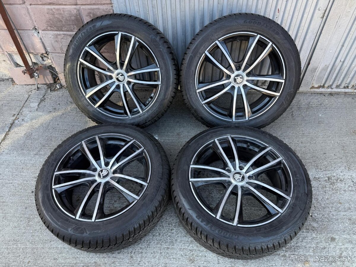 17" Elektrony 5x112 so zimnymi pneu 215/55 R17