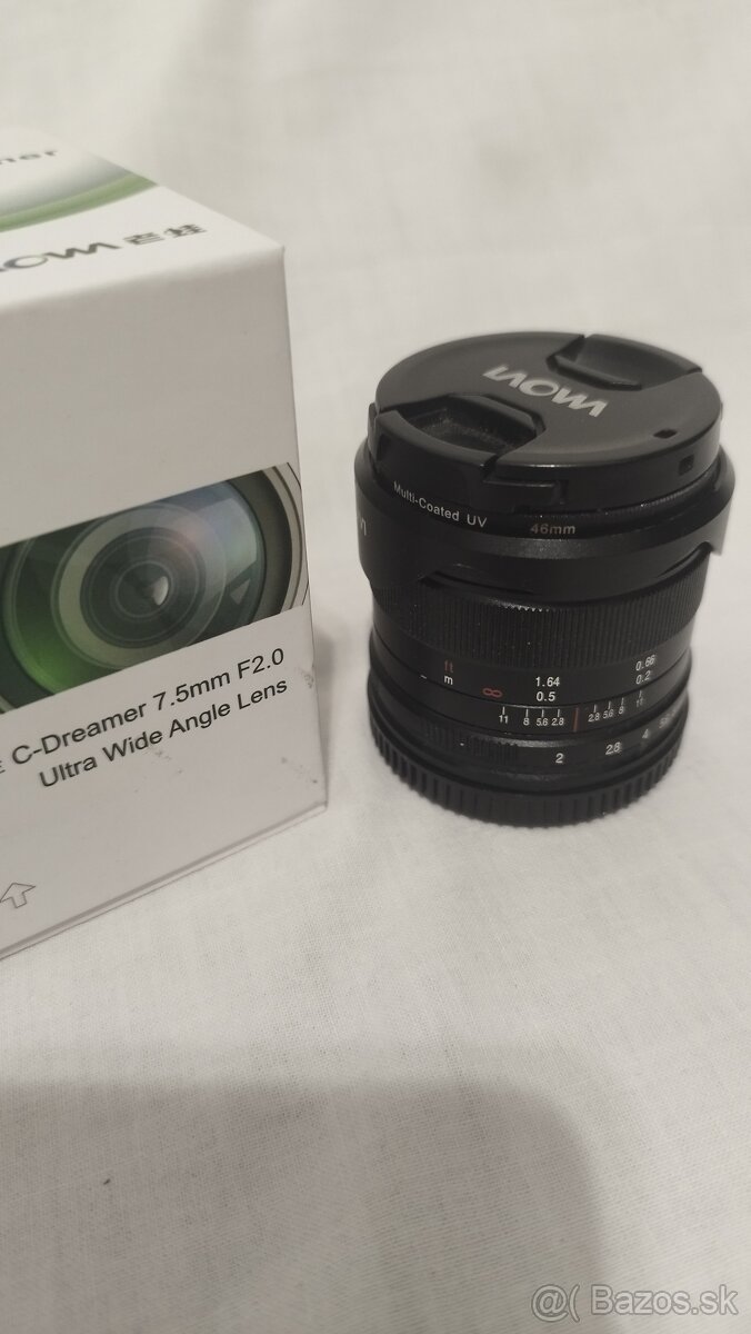 Laowa 7,5 mm F2,0 MTF - lacno 