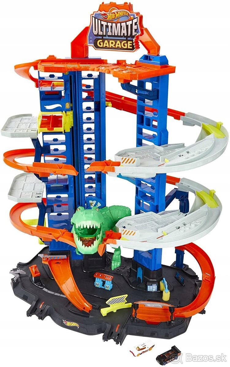 Hot Wheels City Garáž s T-Rexom