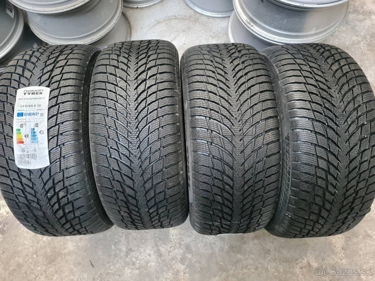 245/45 r18 zimné 4 ks NOKIAN - nejazdené, nepoužité