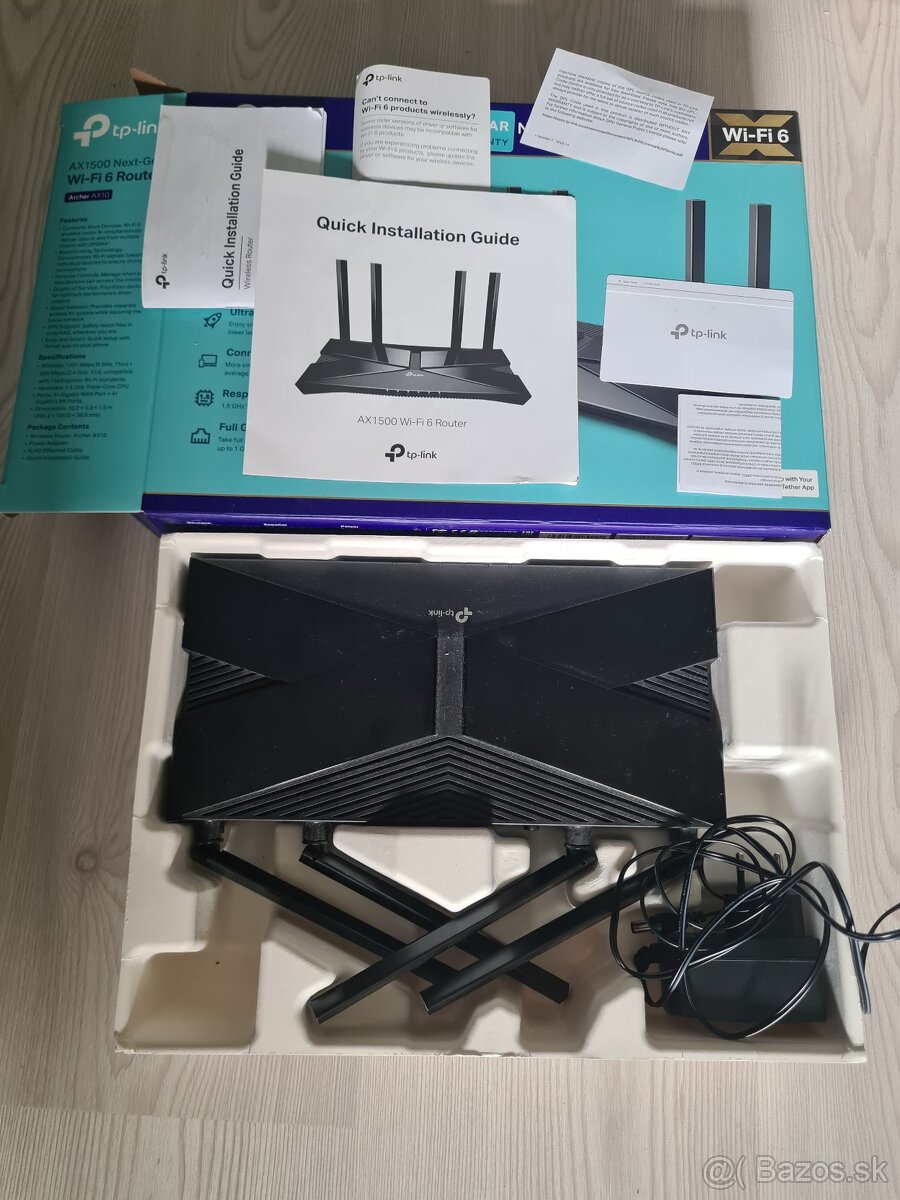 Predám Wi-Fi 6 router Tp-link AX1500