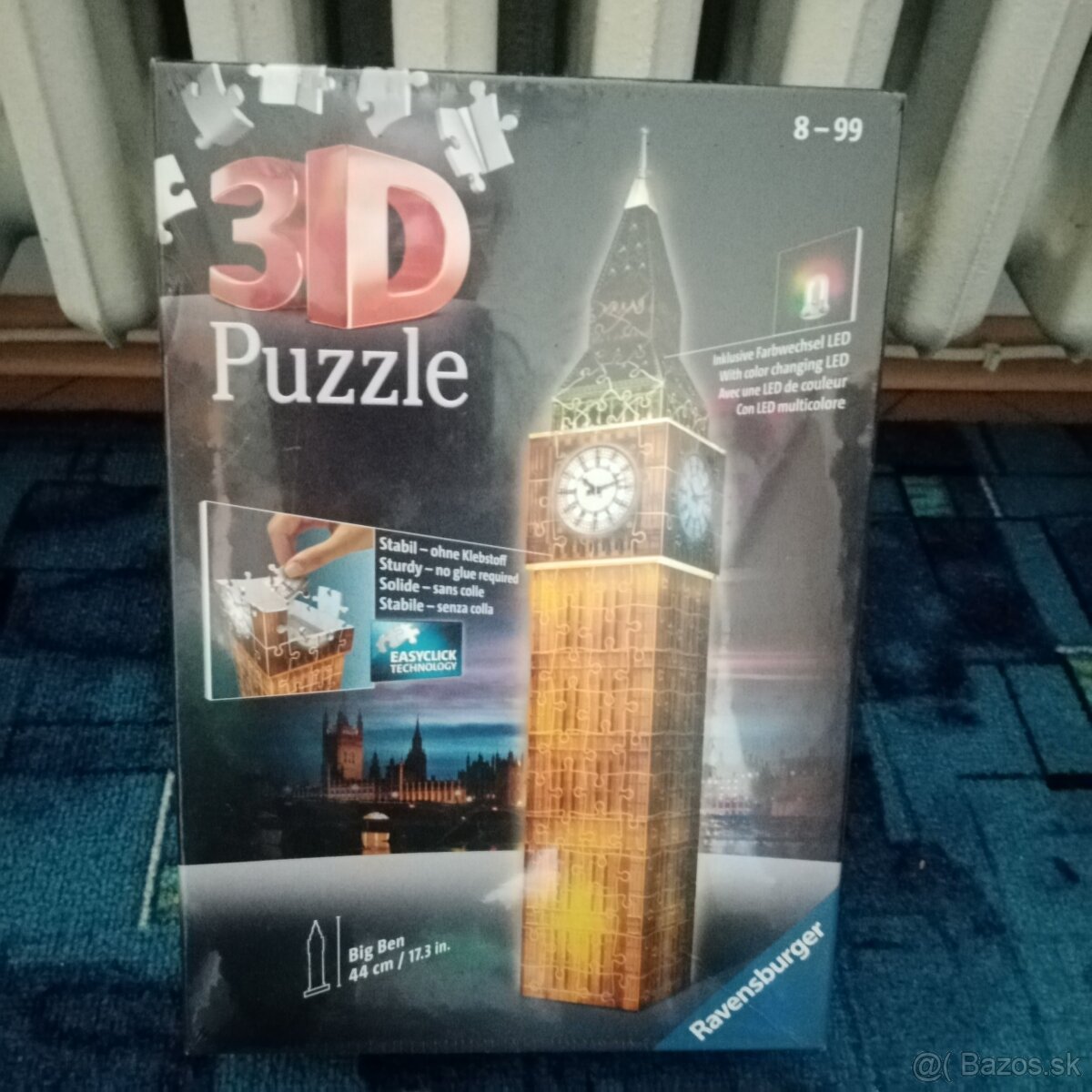 3D puzzle svietiace Big Ben