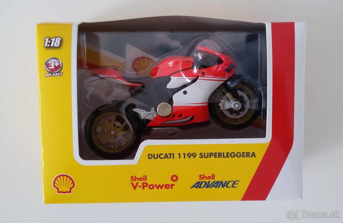 shell motorka Ducati 1199 Superleggera + auto BMW X6 M